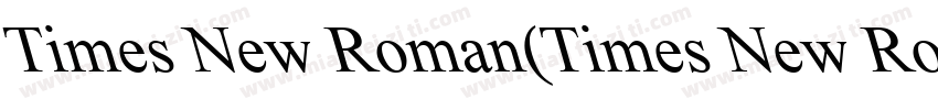 Times New Roman(Times New Roman)字体转换